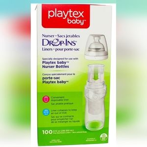 NEW Playtex Baby nurser bottle Drop-Ins Liners 8-10oz 100 Count SEALED